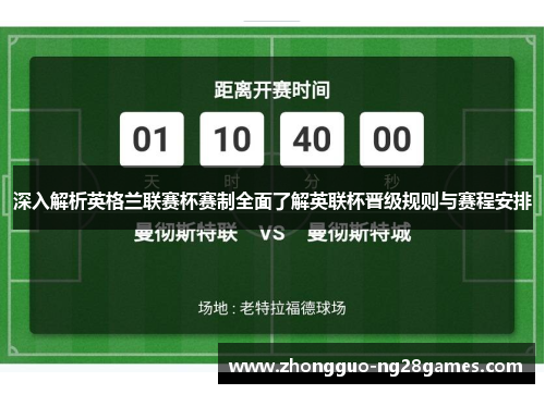 深入解析英格兰联赛杯赛制全面了解英联杯晋级规则与赛程安排