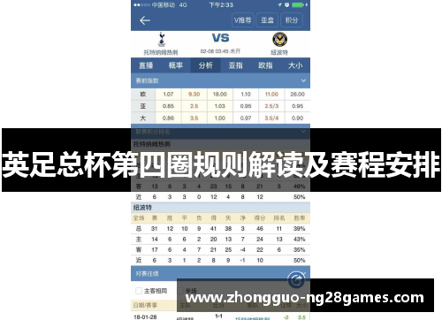 英足总杯第四圈规则解读及赛程安排