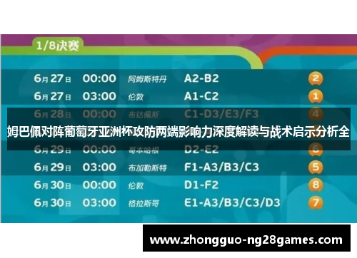 姆巴佩对阵葡萄牙亚洲杯攻防两端影响力深度解读与战术启示分析全 姆巴佩对阵葡萄牙亚洲杯攻防两端影响力深度解读与战术启示分析全